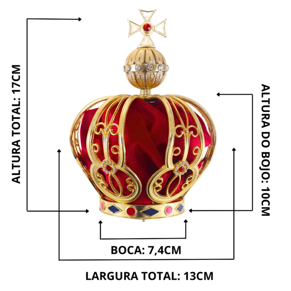 Coroa Resinada de Nossa Senhora 1m a 1,20m - Imagem 4